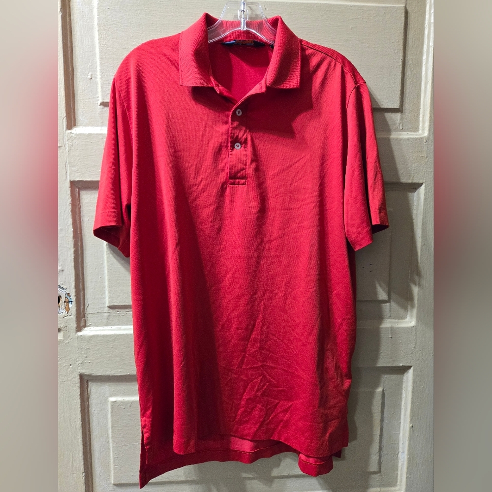 Polo Golf Ralph Lauren Performance Red Polo Tshirt Size: M